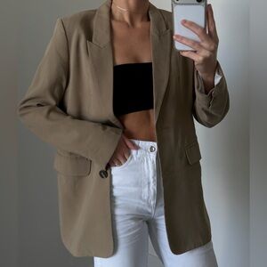 Mango Tan Blazer